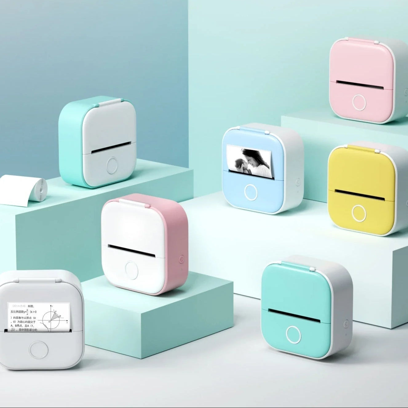 Portable Mini Thermal Label Printer Home Photo Printer Student Wrong Question Printer Bluetooth Mini Label Printer Price Tag